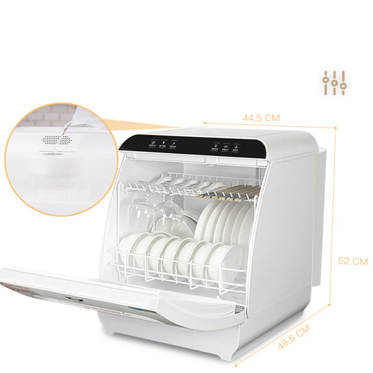 Professional design fully automatic home kitchen small ultrasonic smart dishwashers