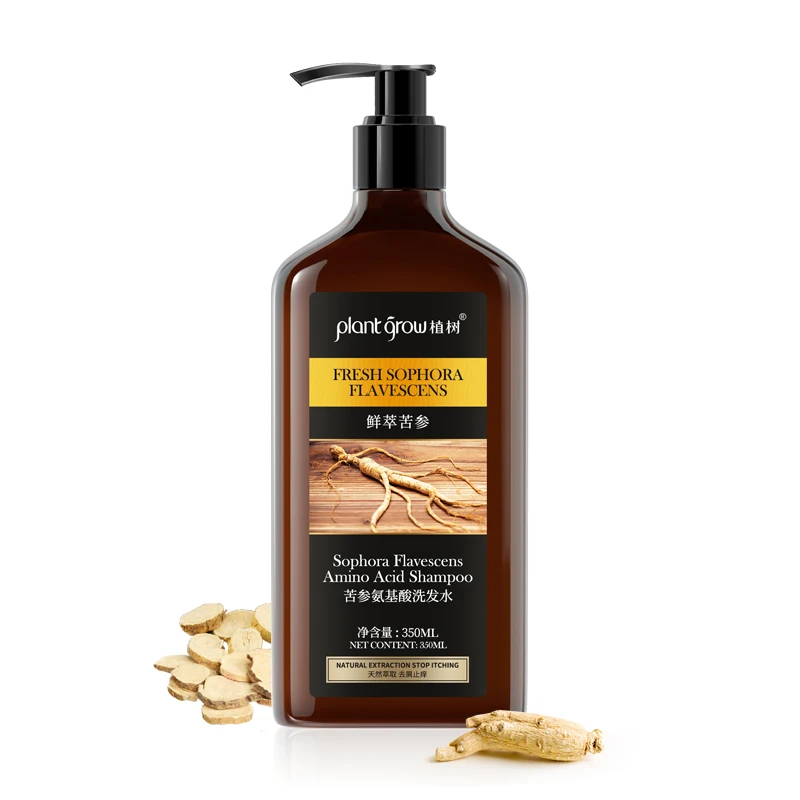 
wholesale sophora flavescens amino acid shampoo Anti - dandruff stop itching private label hair shampoo 