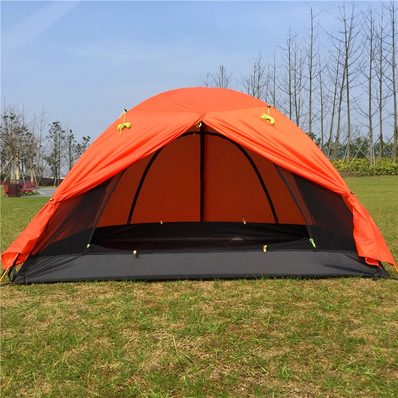 Outdoor Waterproof Pole Aluminum Tent Double Layers Dome Camping Tent Sunshade Tent