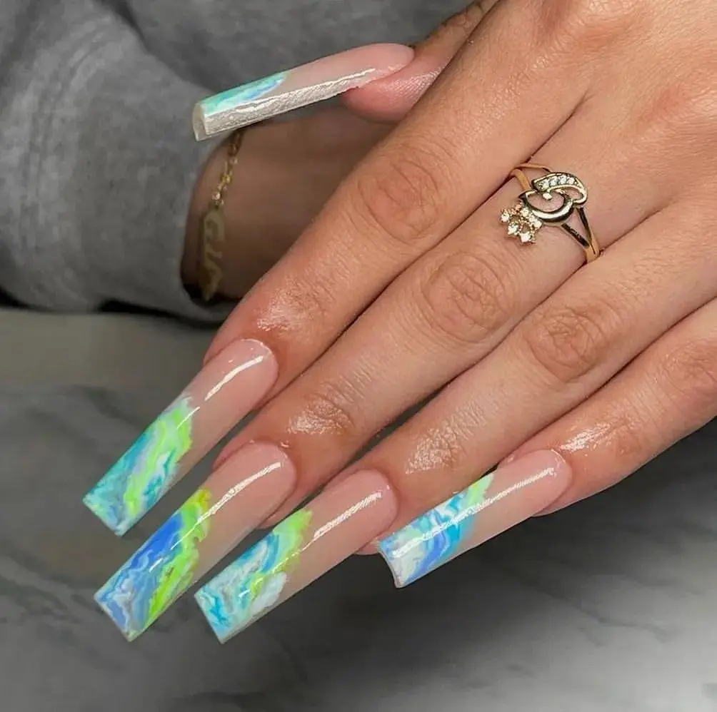 Оптовая продажа, частная торговая марка, гелевые накладные ногти, Акриловые искусственные Типсы для ногтей, прямоугольные, прямые, очень длинные, для ногтей