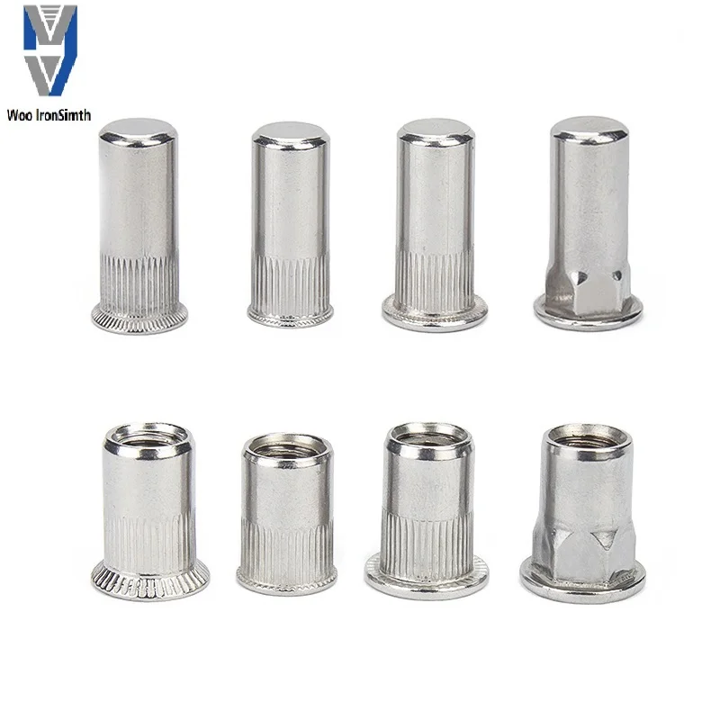 Factory custom polishing stainless steel rivet nuts China Manufacturing thread stainless steel rivet nuts