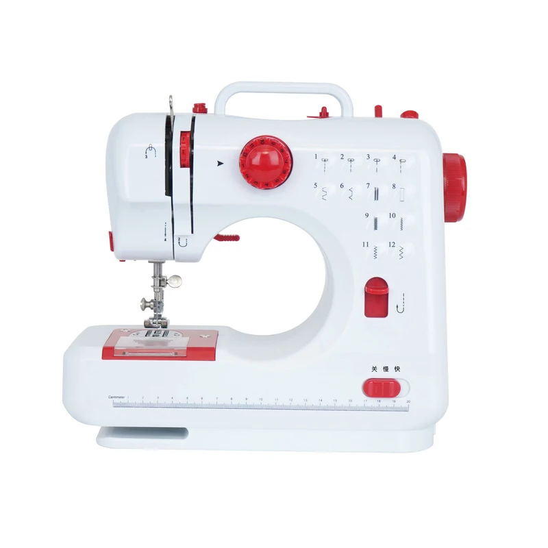 QK-505 Household Electronic portable Sewing Machine Small Mini Portable Overlock Buttonhole Sewing Machine