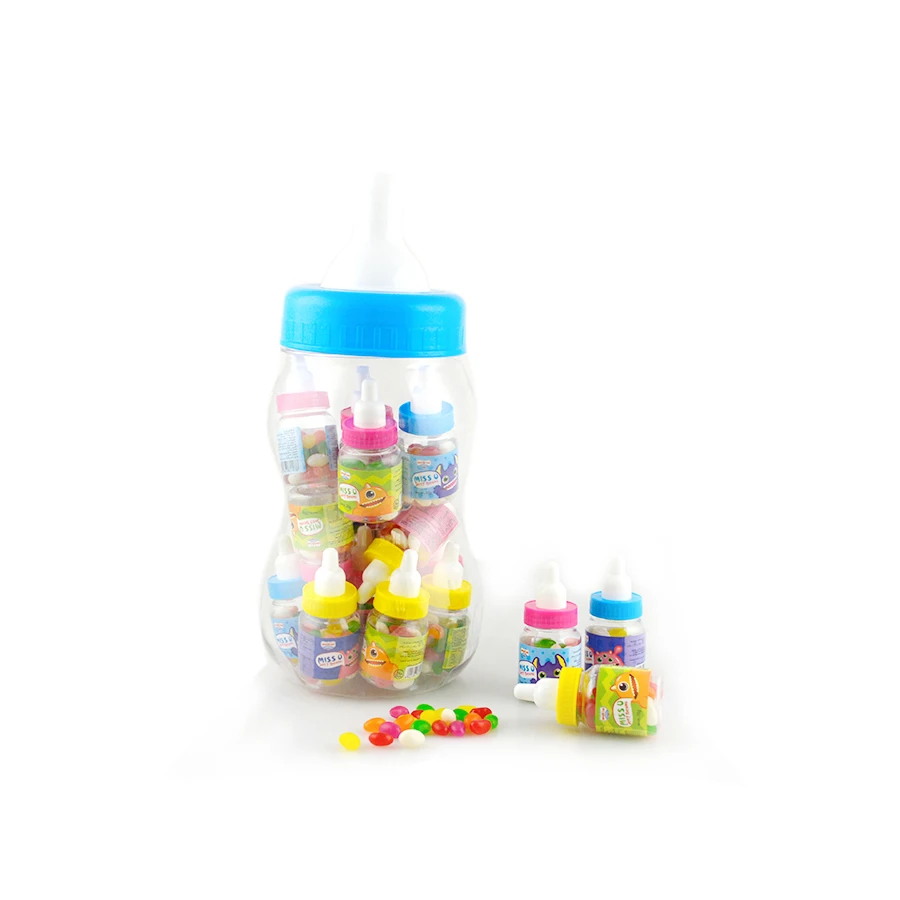 35g Miss U brand baby bottle jelly bean colorful yummy halal jelly bean