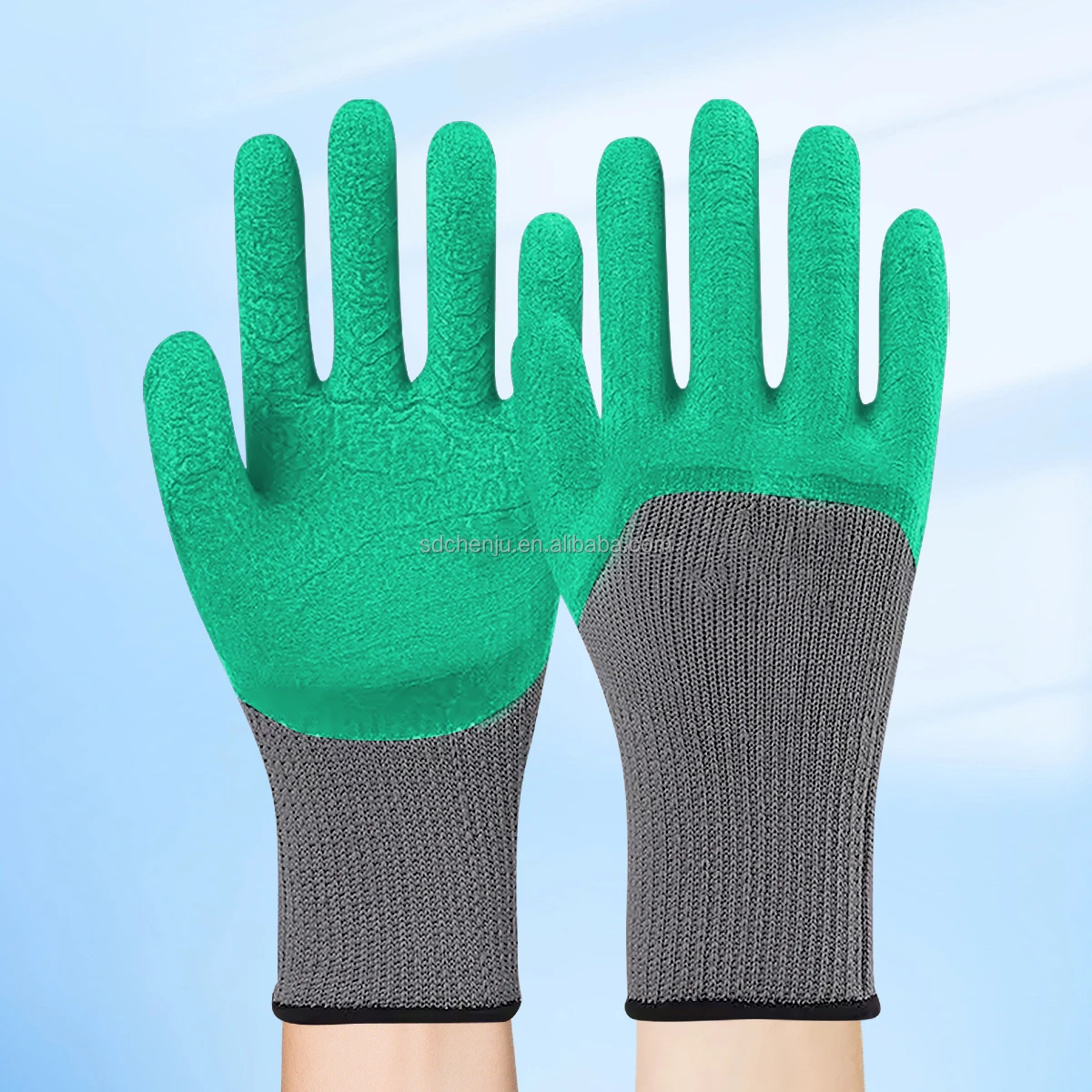 New Custom Wholesale Waterproof Oil-resistant PVC Solvent Resistant Safety Working Gloves