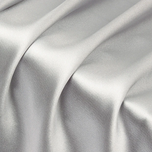 Оптовая продажа на заказ атласная ткань 100% полиэстер Мягкая Блестящая красящая креповая Атлас для платья