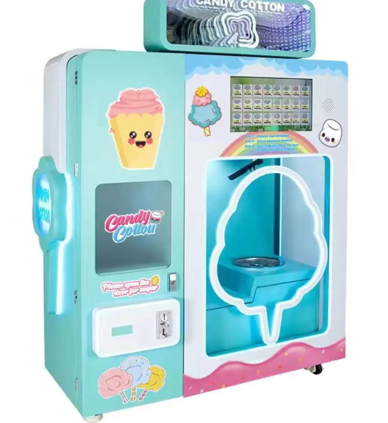 Marshmallow Candy Floss Machine Commerical Coin Operated