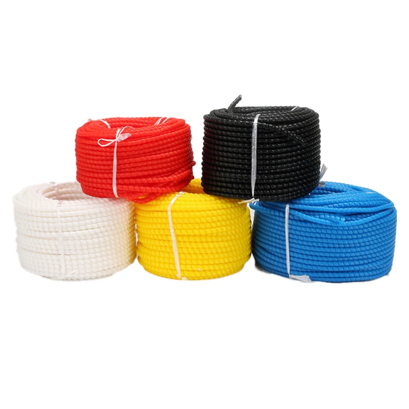 Flexible Spiral Tube Wrap Cable Management Sleeve Computer Wire Manage Cord 3 Meters Length Black