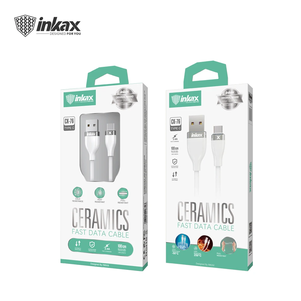Inkax Hot Sale Cable CK-76 Model With TYPE C  IP MICRO  Fast charging