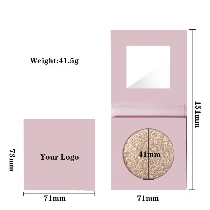 Lilywild Wholesale Eye Make Up Pressed Highlighter Palette Pink Makeup Face Glitter Pigment Creamy Gel Highlighter For Face