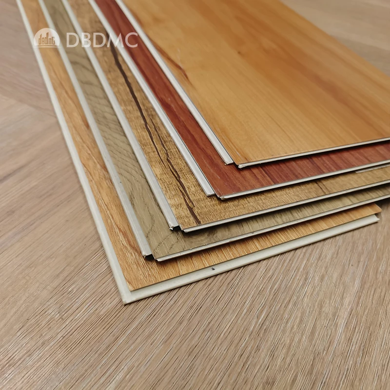 Customized Fireproof Soundproof Rigid Core 4mm DEMAX PVC SPC Click Flooring Tiles