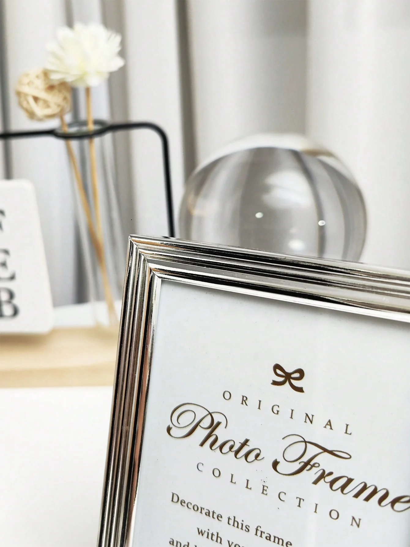Metal silver picture frames 4*6 5*7 8*10 silver iron photo frame wedding gift with morden style high quality wholesale