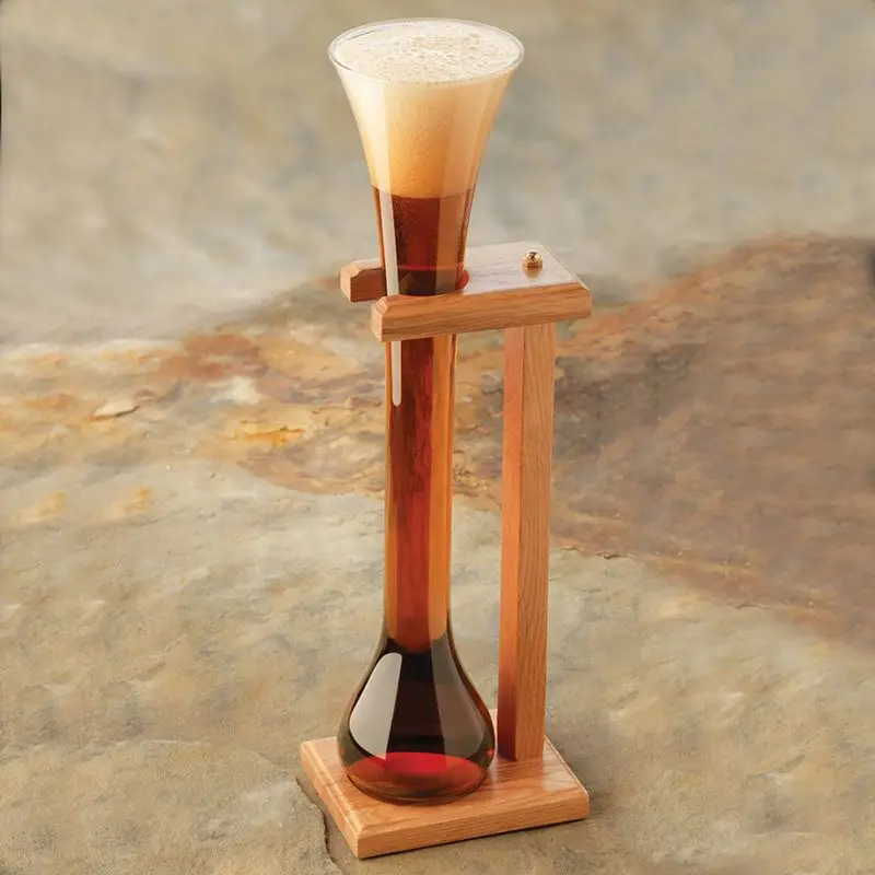 Jaton Stock High Quality Wooden Stand Beer Glass Horn