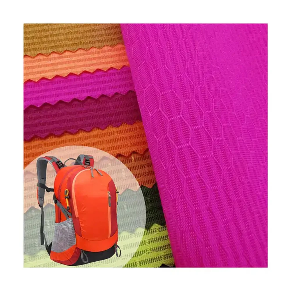 Waterproof 100% nylon fabric 500D Double Faced football ripstop dobby Jacquard oxford fabric