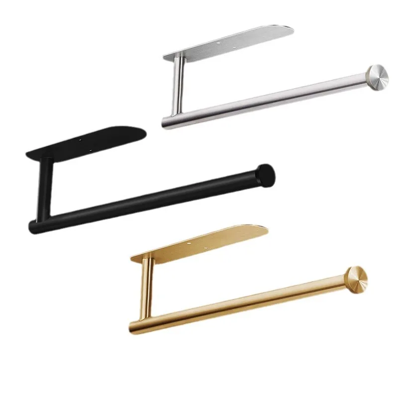 WONDERFUL Wall Mount Paper Towel Holder Self Adhesive Stainless Steel Paper Towel Holder For Kitchen Bathroom