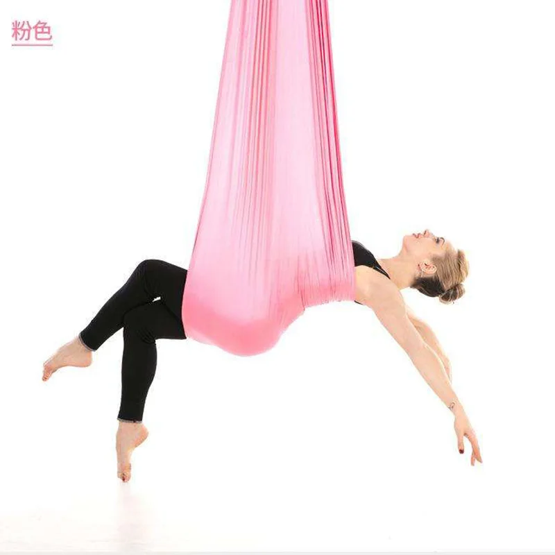 Silk Aerial Flying Yoga Swing Set, Yoga Hammock with Inversion Tool for Gym Home, Pilates and Fitness