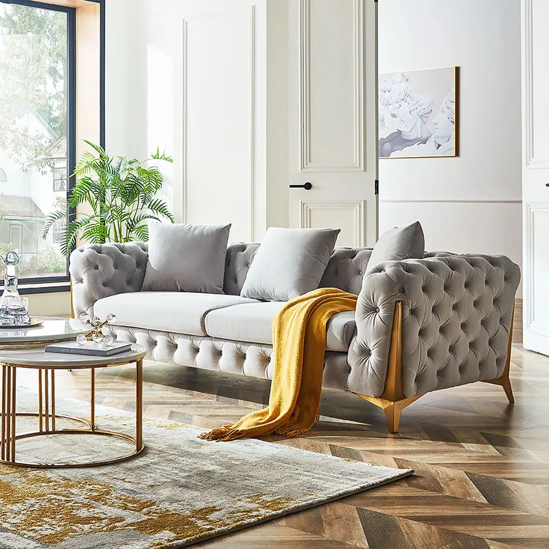 Linsy модульные велоры Canap Chesterfield мебель для гостиной современный 1 2 3 местный секционный диван