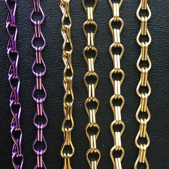 Красивая декоративная металлическая анодированная алюминиевая цепь