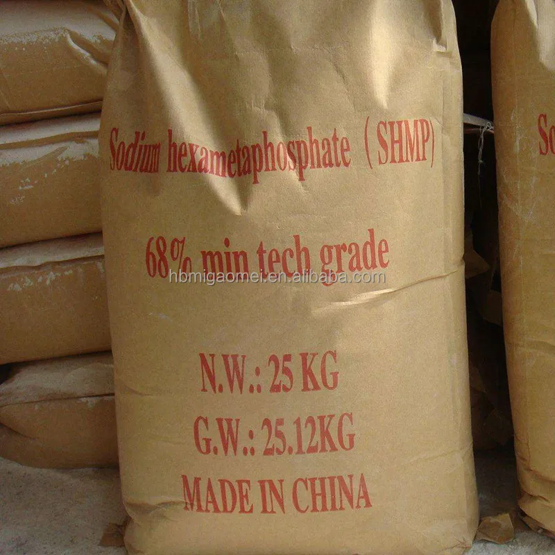 Industrial grade sodium hexametaphosphate SHMP price