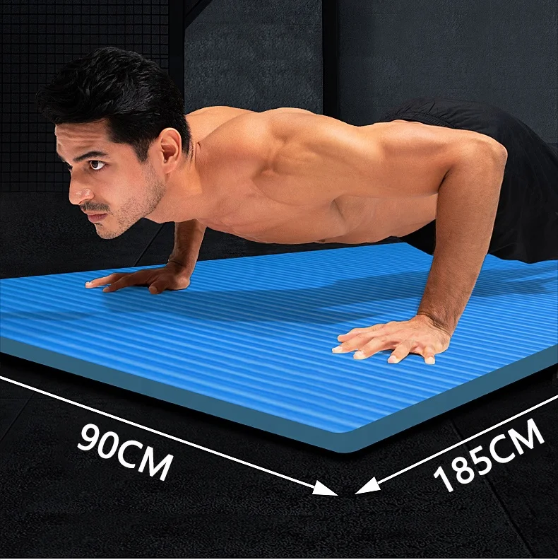 Non-slip Sports Fitness 10MM-20MM Thick NBR Comfortable Foam Exercise Yoga Pilates Gymnastics Mat