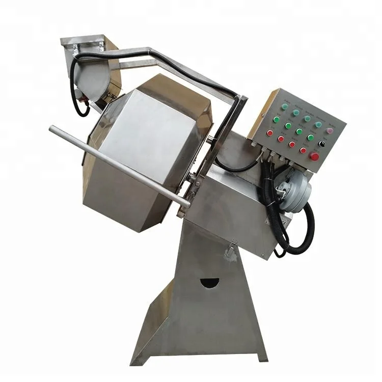 Fried Food beans peanuts Potato Chips Snacks sausage automatic mixing Seasoning flavoring Machine