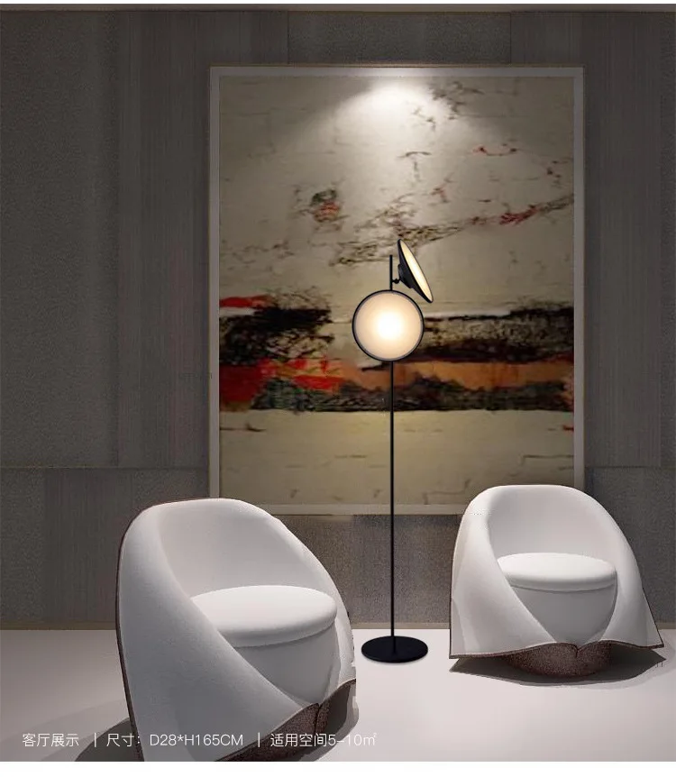 Modern Nordic Simple Designer LED Floor Lamp Double Horn Radar Bedside Light with Stand for Living Room Decor Lighting Fixtures