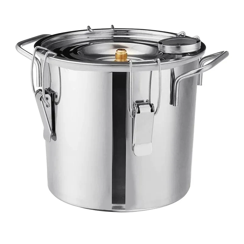3/5 Gal Water Alcohol Distiller 10L/20L Mini Alcohol Moonshine Still Stainless Steel Essential Oil Distiller