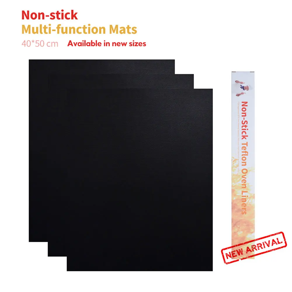 Grill Mat Set Non-Stick BBQ Grill Mats Easy to Clean - Works on Electric Grill Gas Charcoal BBQ