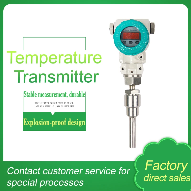 Factory direct supply k type thermocouple pt100 temperature transmitter temp sensor