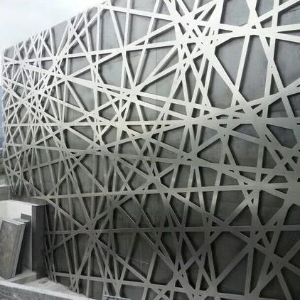 Stainless steel showroom cutting partition, decoration wall separator, space division,line drawing