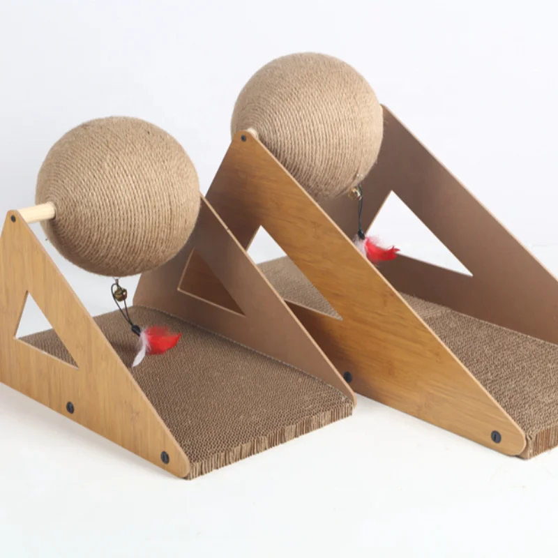 Custom 2-in-1 cat scratch cricket ball since hi cat toy teasing cat scratch board Claw sharpener can be grabbed and horizontal