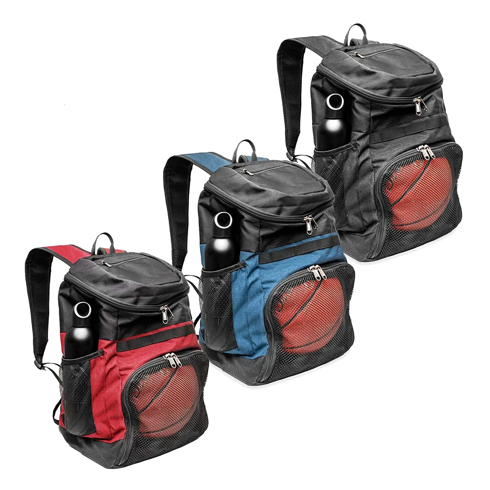 Outdoor Basketball Backpack with Ball Compartment and Shoe Pocket Sports Equipment Bag for Soccer Ball  Volleyball or Gym
