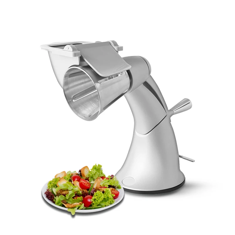 High Performance stainless steel salad cutter 5 in 1 salad tools Manual Vegetable and fruit Cutter for kitchen