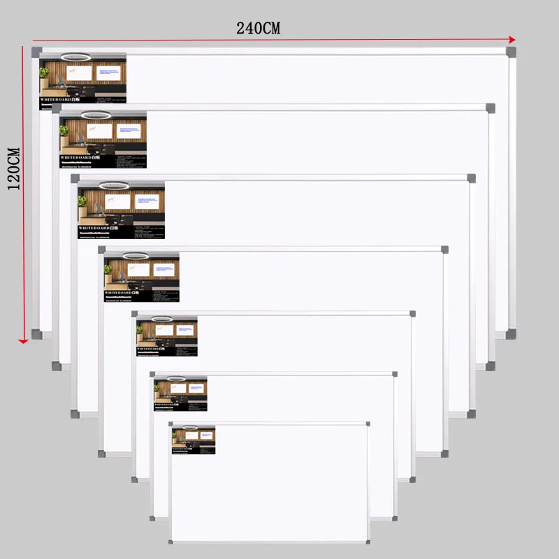 Wholesale Custom Hanging Wall Mount Classroom Aluminium Frame Dry Erase Magnetic Whiteboard White Board For School