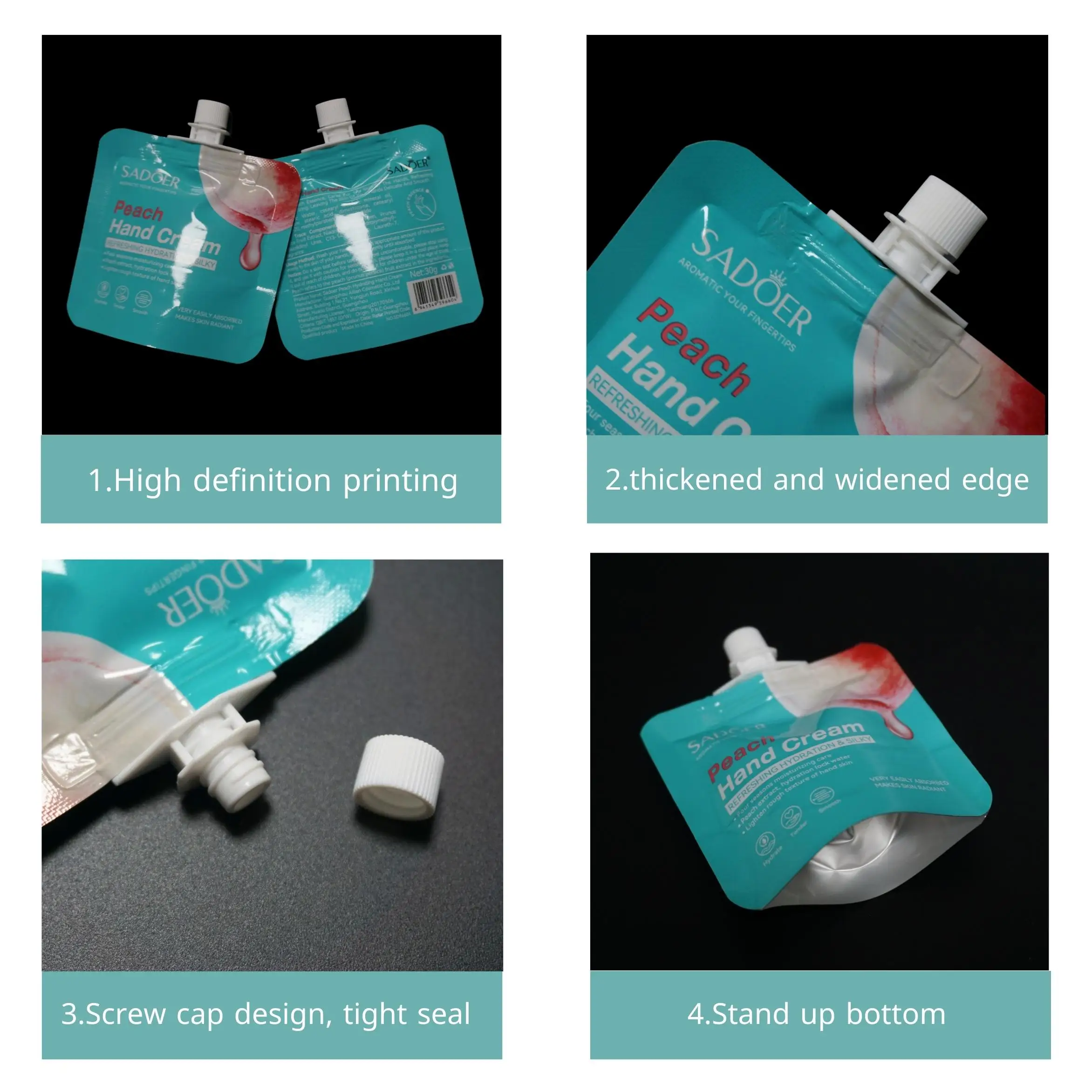 Plastic Detergents Stand Up Spout Cosmetic Body Wash Soap Bag Scrub Packaging Laundry Spouted 1 Litre Liquid Refill Pouch