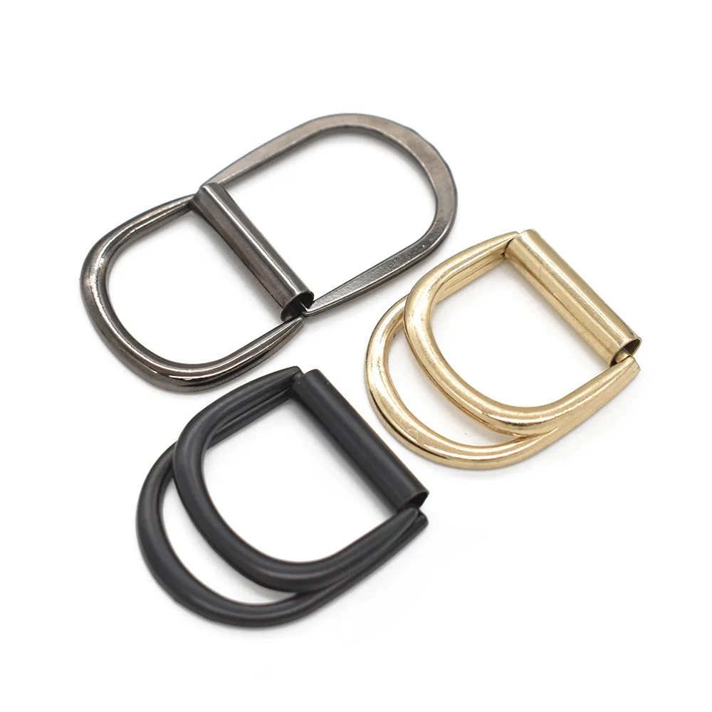 Shizihong High-grade Zinc Alloy Die-casting Seamless Double D-ring Semi-circle Box Hardware Accessories D Webbing