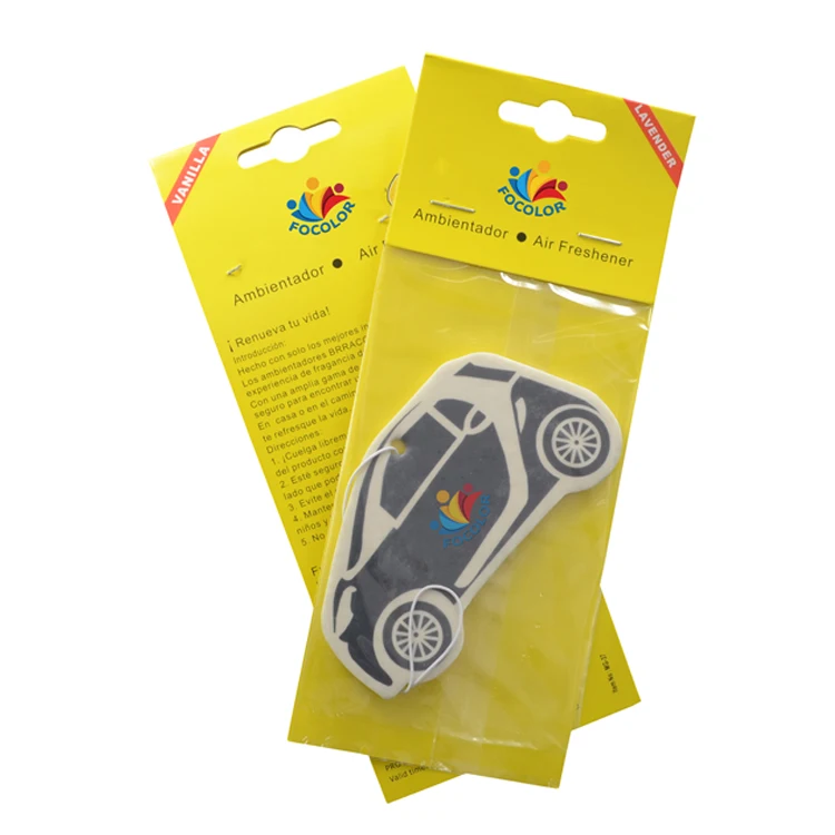 Custom Cute Promotional Car Shaped Paper Car Air Fresheners