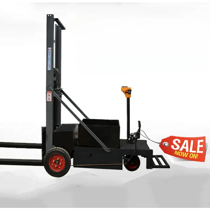 Fully electric stand up off road forklift Electric hydraulic lifting and unloading small forklift