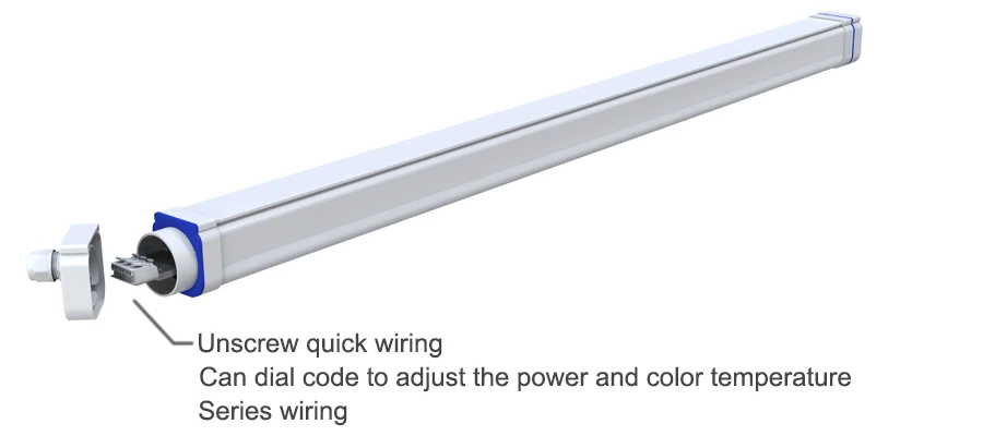 50W 5F Highlight SMD2835 Chips Adjustable CCT Power Light Ip65 5000k Led Linear Light Aluminum Industrial For Parking Lots