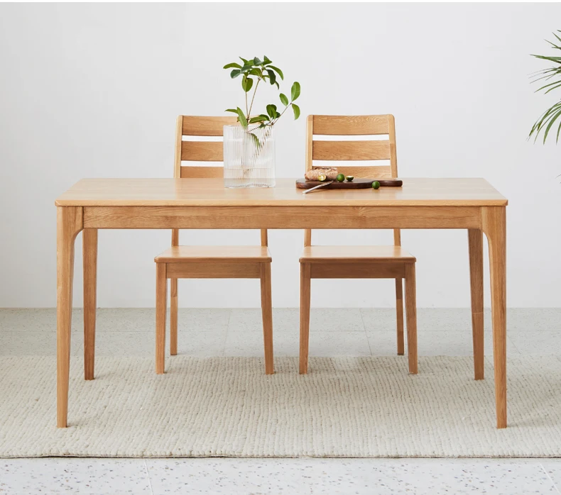 
2020 Chinese furniture factory High Quality Modern Design Home Kitchen soild Wooden Dining Room Table 