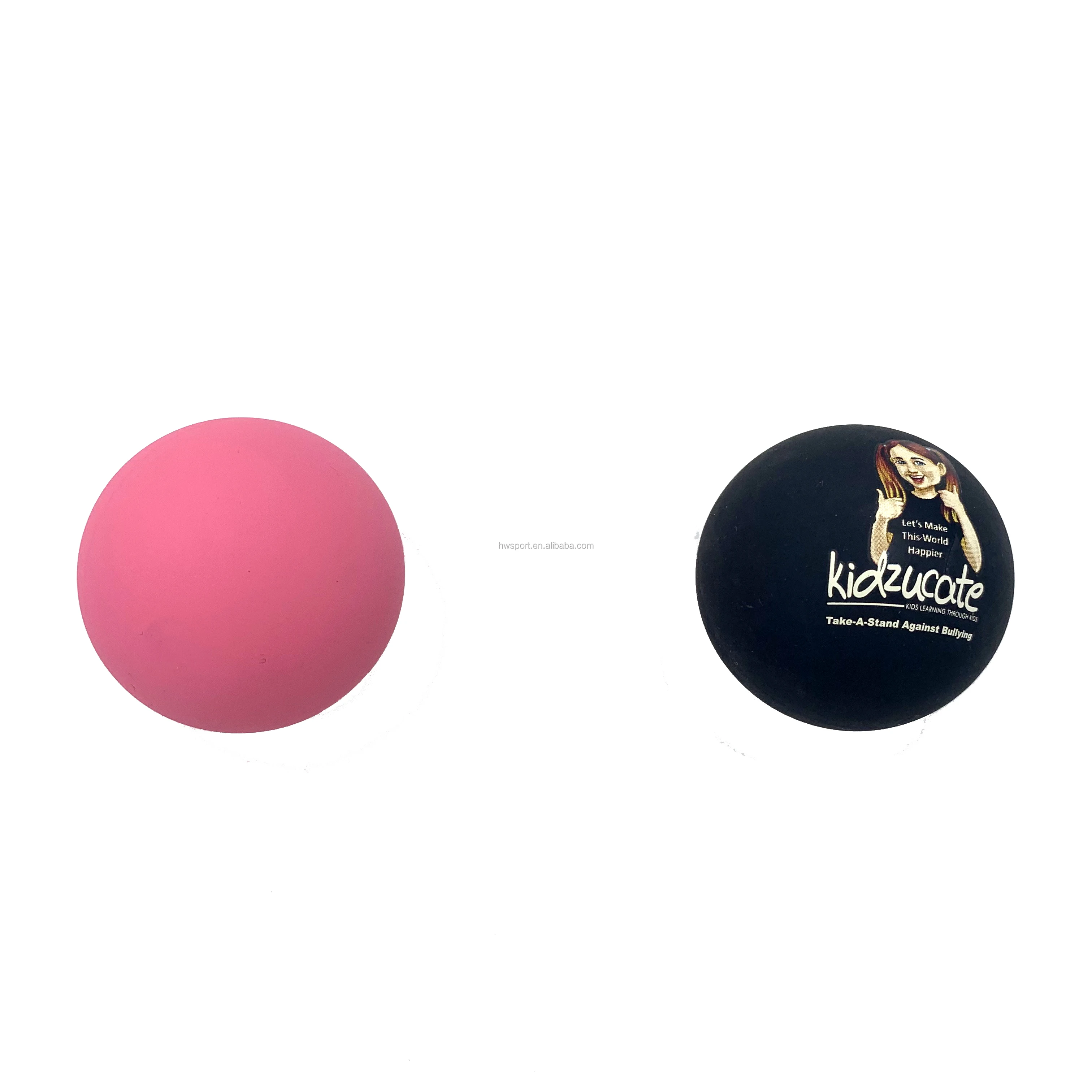 2021 New 60mm 65mm 75mm Customized Logo Printed Squash Racquetball Mini Handballs Rubber Bounce Ball Toys