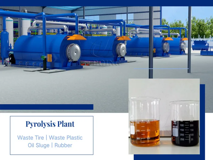 Hot sale small/middle  capacity 5tpd-15TPD tire to oil recycling production line Waste Rubber Tyres plastic Pyrolysis Machine