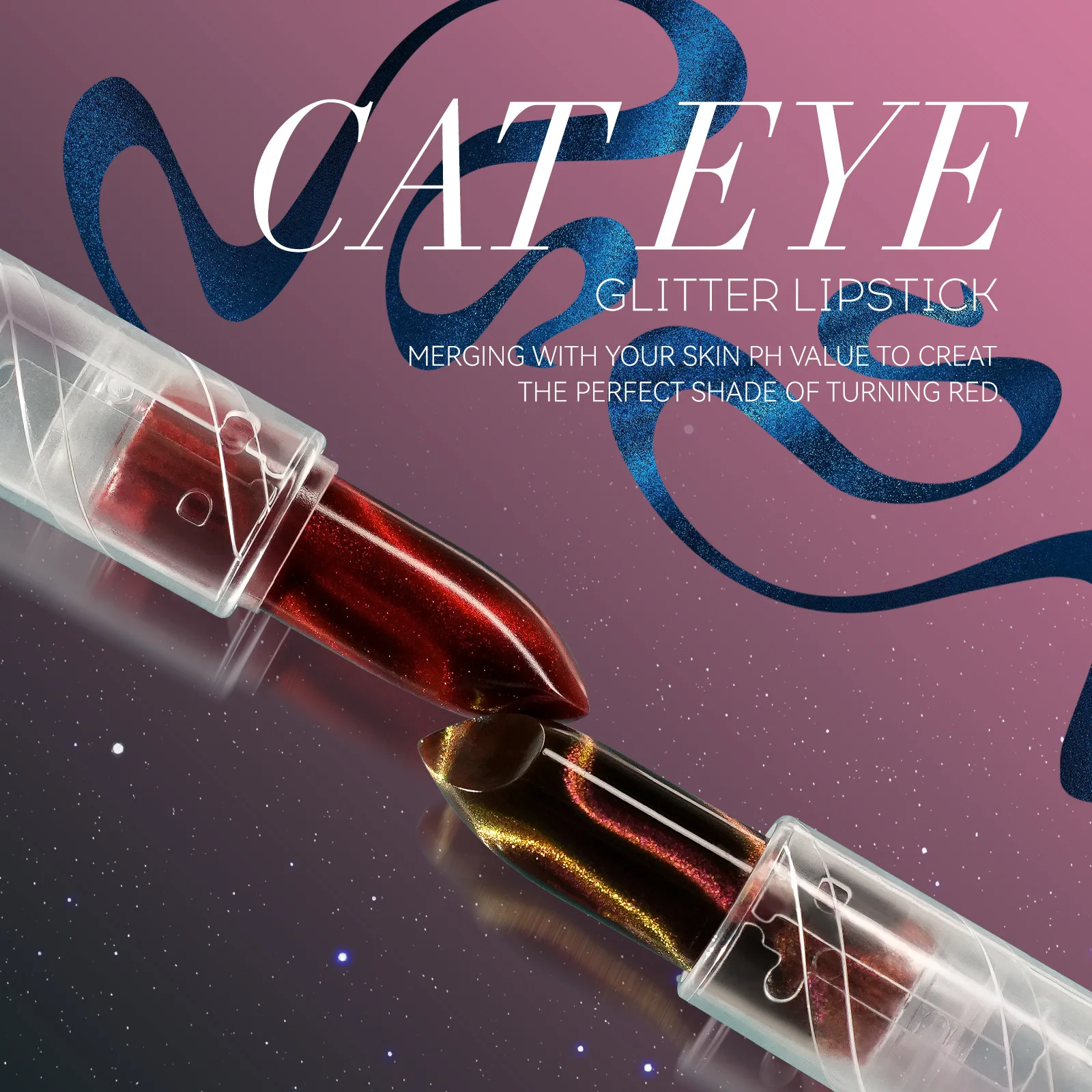 2 в 1 блестящая помада для макияжа