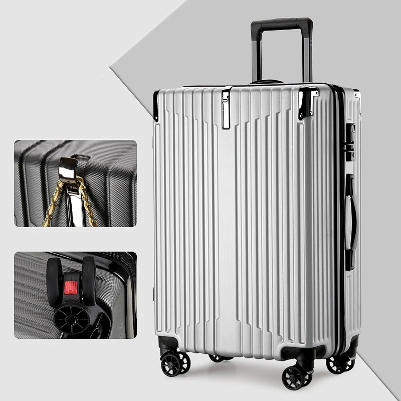 Light Weight ABS travelling bags trolley luggage 20 inch trolley luggage size color material oem luggage suitcase