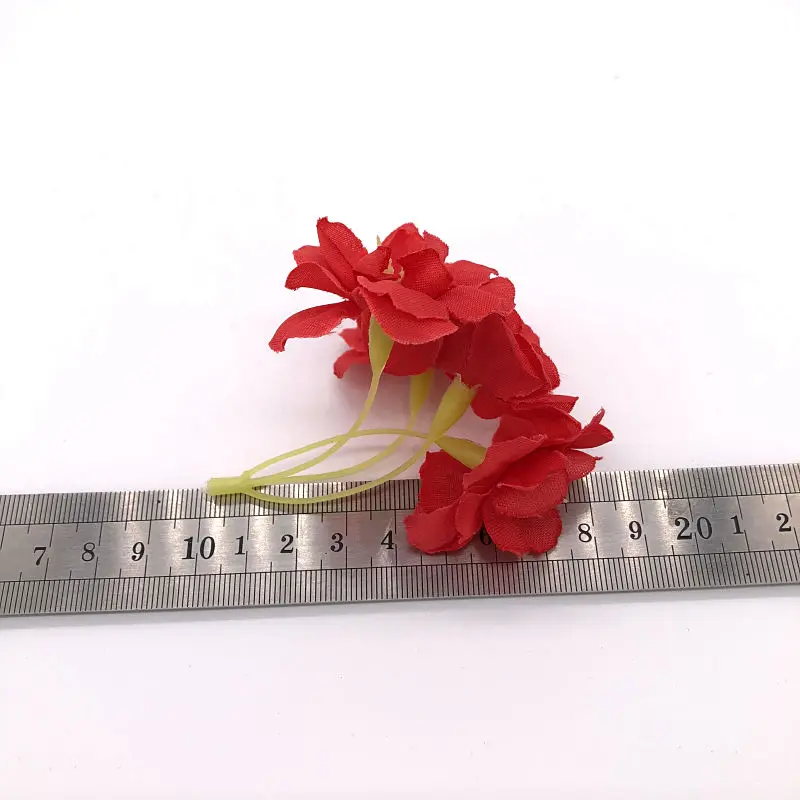 50pcs\lot Romatic Red&Pink Flower Petals Silk Artificial Cherry Blossom Petals Home&Wedding Party Decoration Rose P