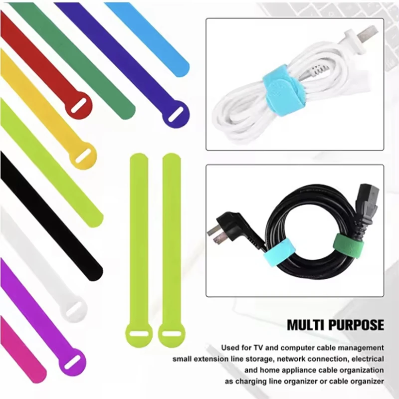 Multi-Size Nylon Hook and Loop Band Self-Adhesive Velcroes for Sports Shoes Heat Resistant Tape Drawstring Sports Products