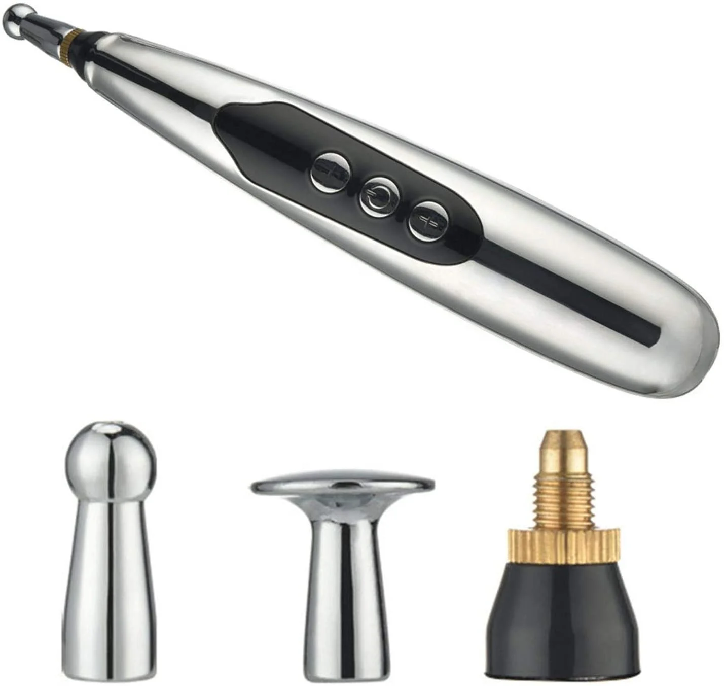 Electronic Acupuncture Pen, USB Rechargeable Pain Relief Electric Meridians Energy Pen Massager Pen Pain Relief Massage