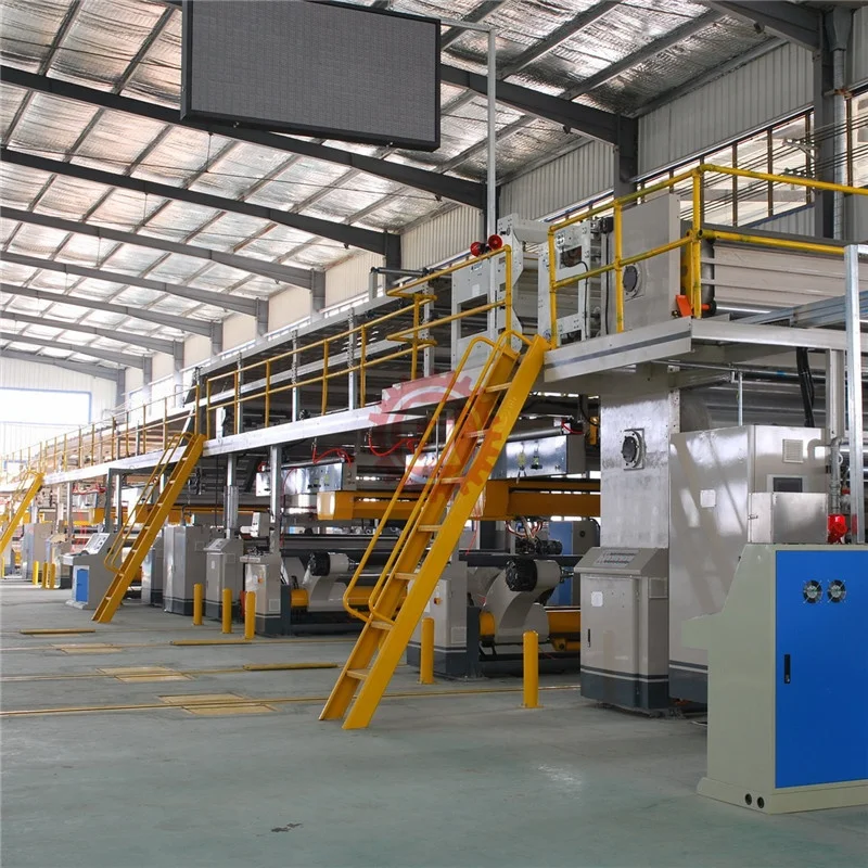 Carton manufacturing plant corrugated cardboard machine