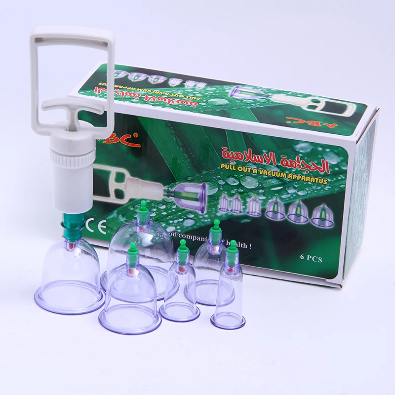 6 Cups High Quality Vacuum Cupping Apparatus Cupping Device Pull Out a Vacuum Apparatus