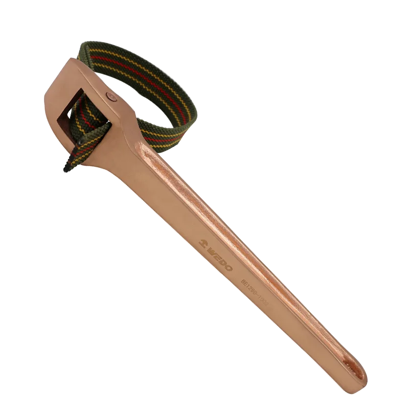 OEM  WEDO BAM GS FM ISO9001 Certificate die-forged High Quality Non-Sparking Belt Pipe Wrench