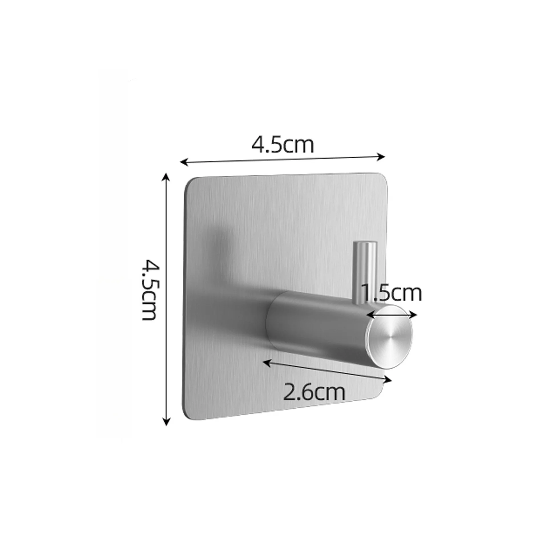 Customized Metal Hook Punch-free Adhesive Hanger Hooks Self Adhesive Wall Hooks For Bathroom Kitchen